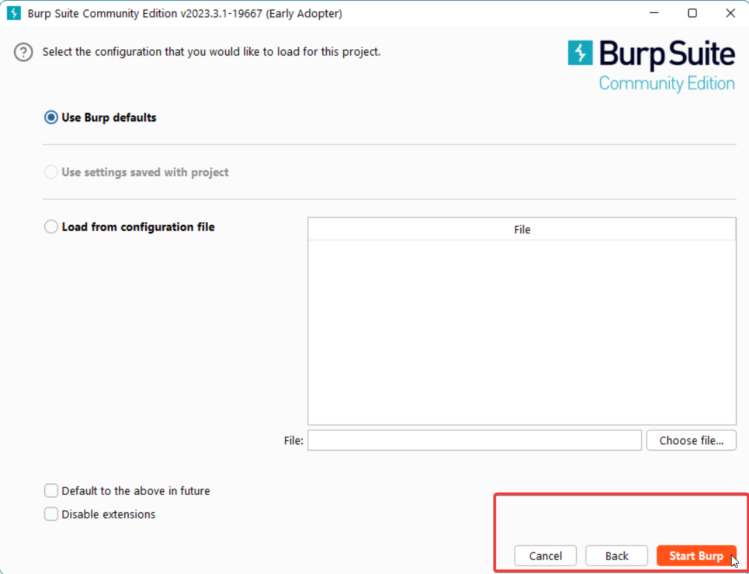 StartBurp