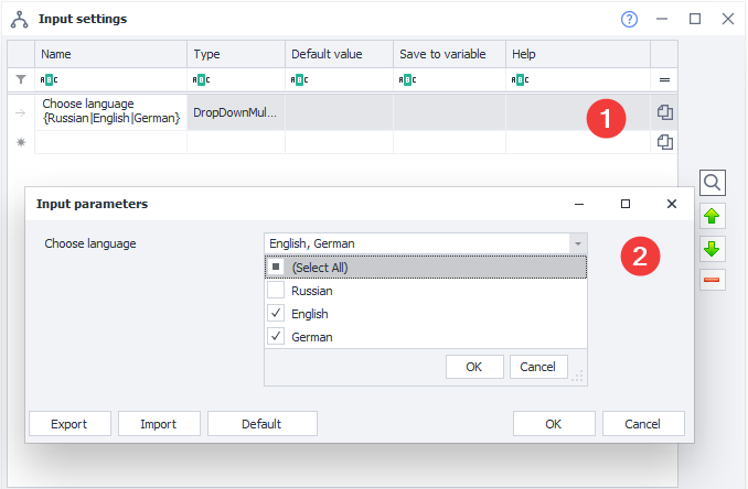 DropDownMultiSelect
