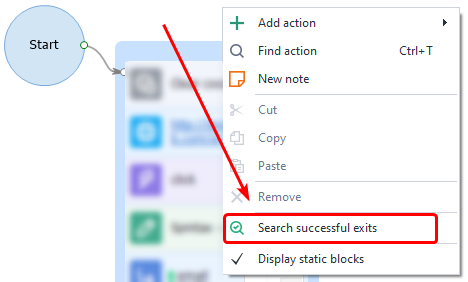 Via Context Menu
