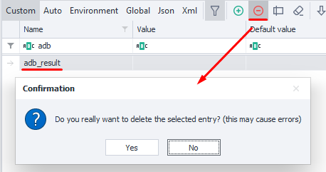 Delete.