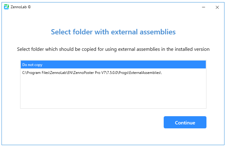 External assemblies